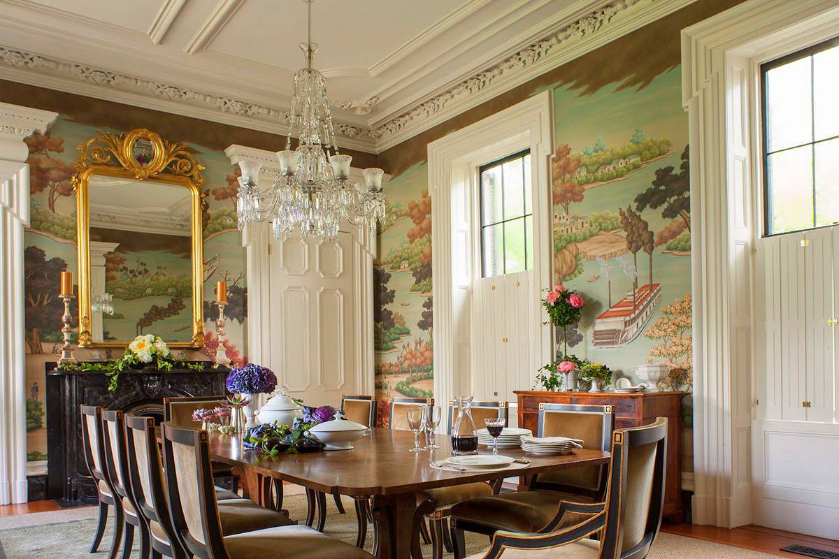 Charleston southern classic mansion design dining room