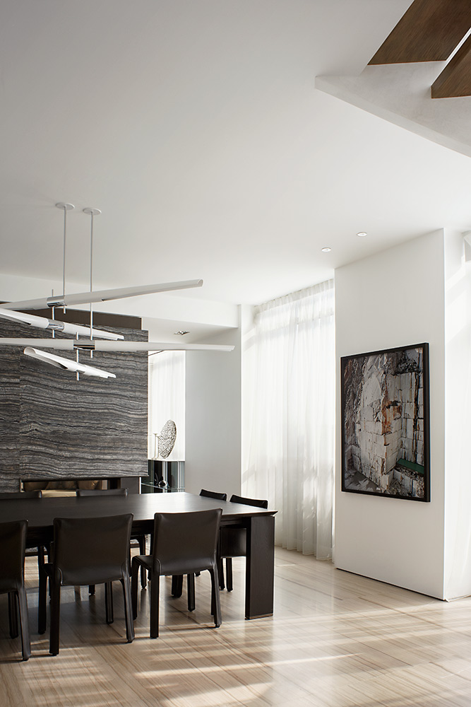 Contemporary penthouse design dining room