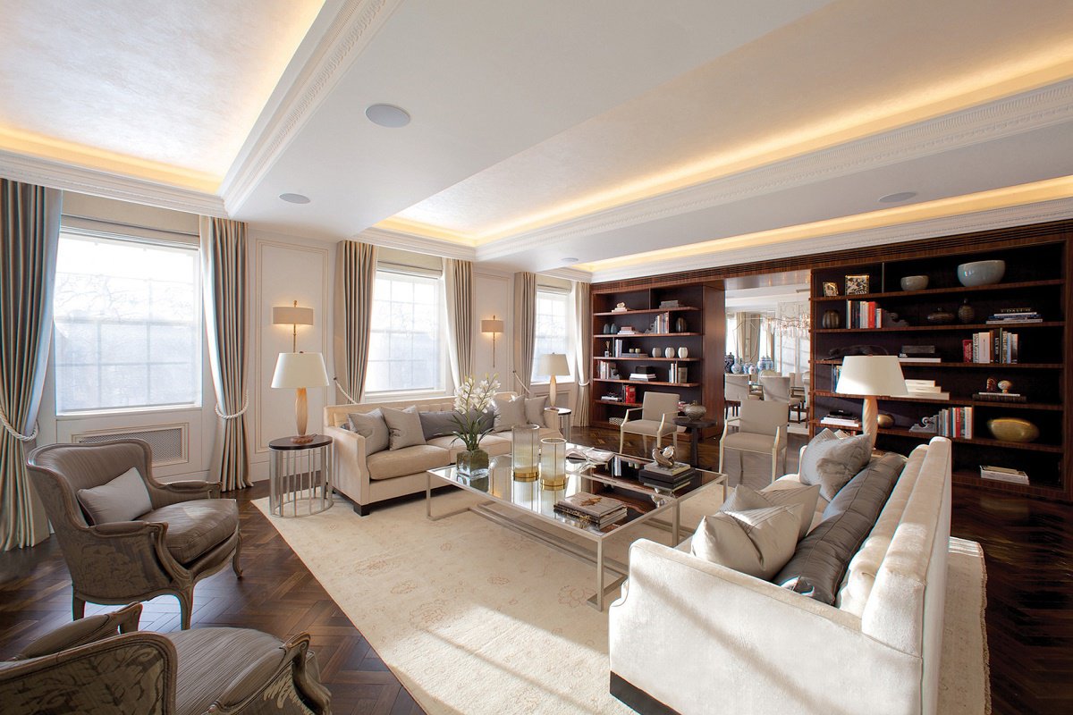 Mayfair luxury interior design reception room B