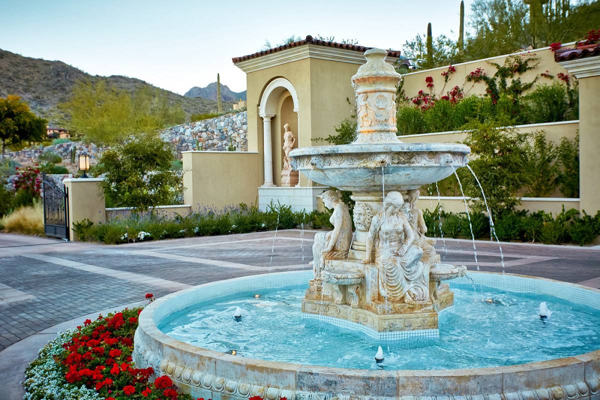 Mediterranean style fountain