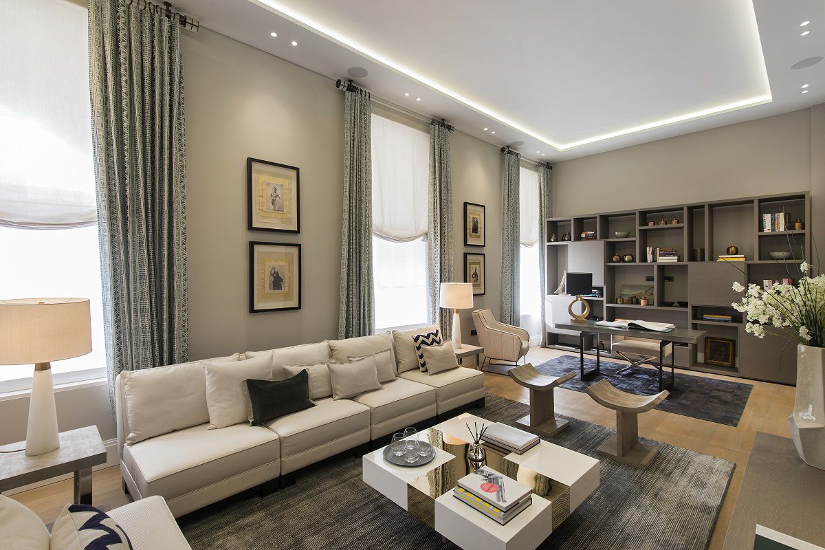 park crescent luxury homes living study room