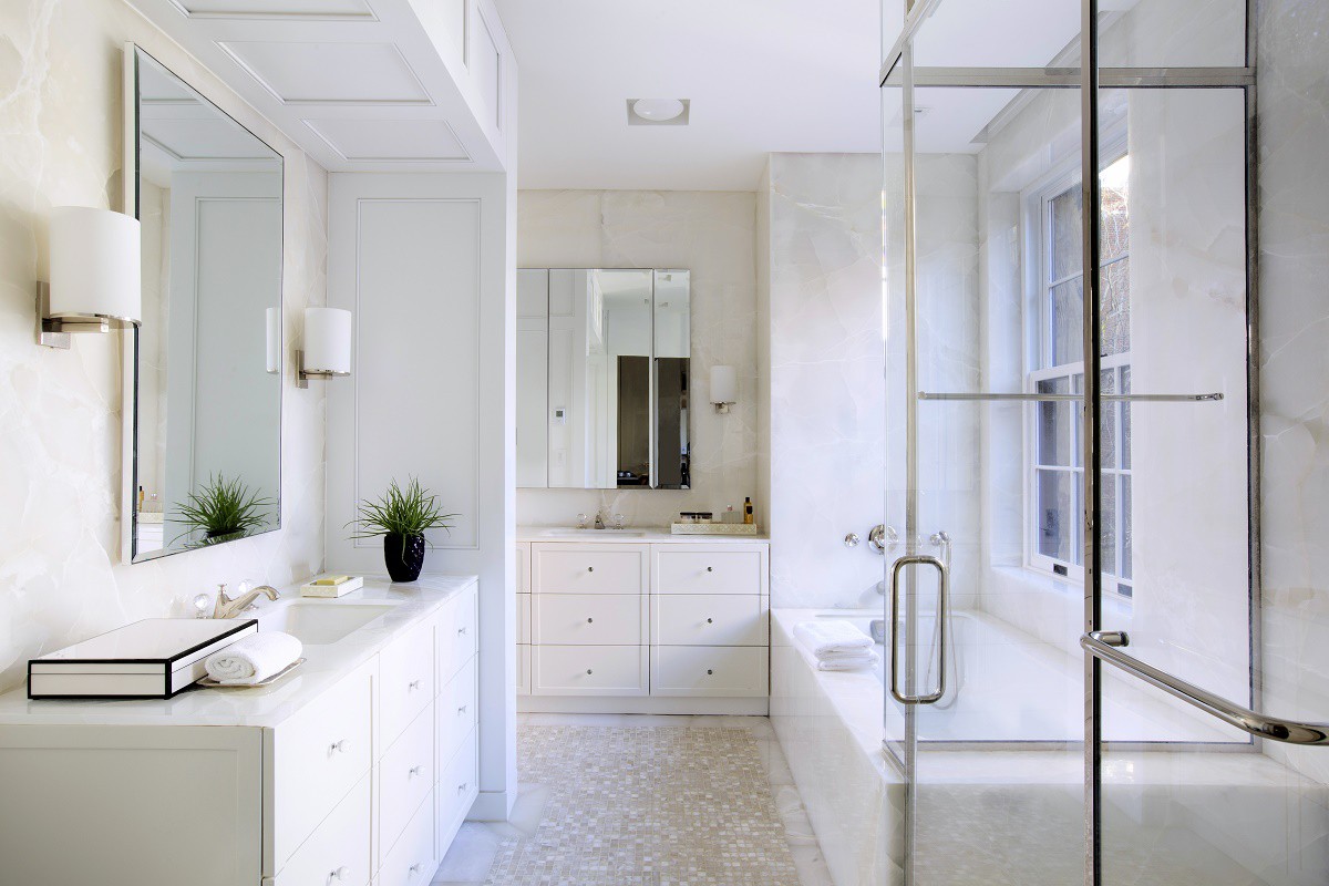 Marquand refined contemporary design master bathroom