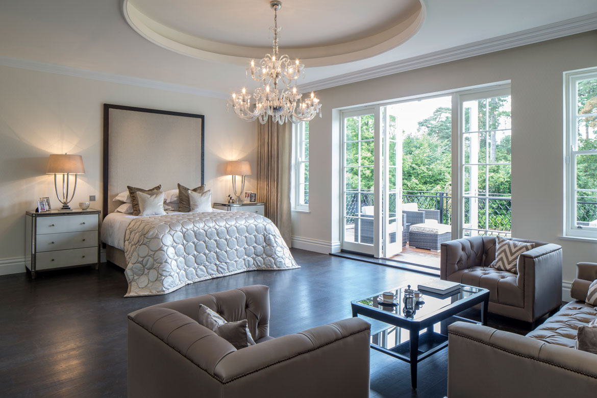 Classical inspired design furze croft master bedroom