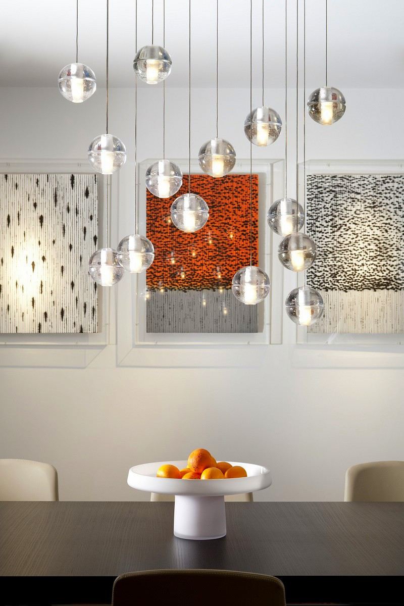 staffan tollgard contemporary penthouse bocci chandelier