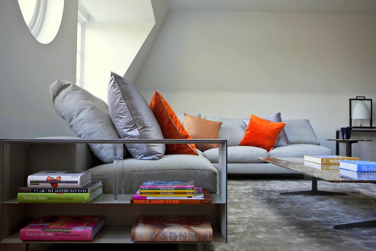 staffan tollgard contemporary penthouse living room close