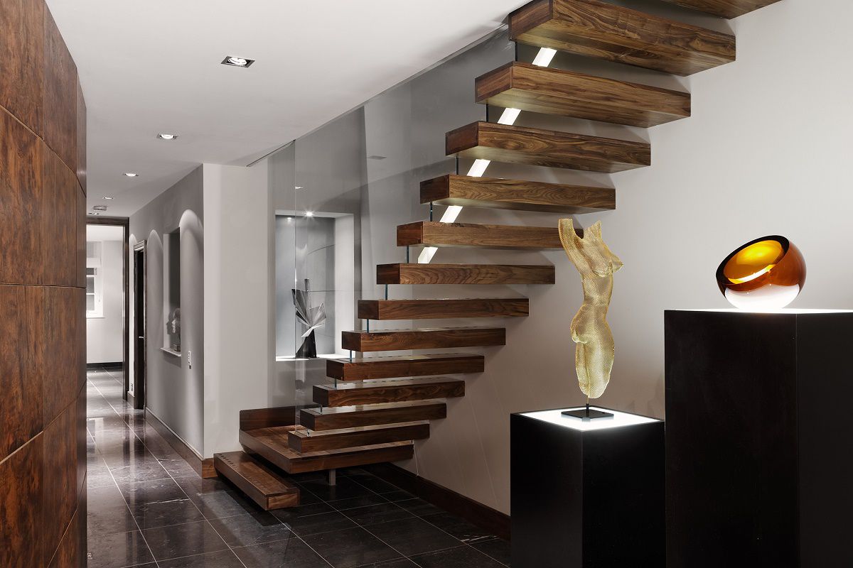 staffan tollgard contemporary penthouse staircase