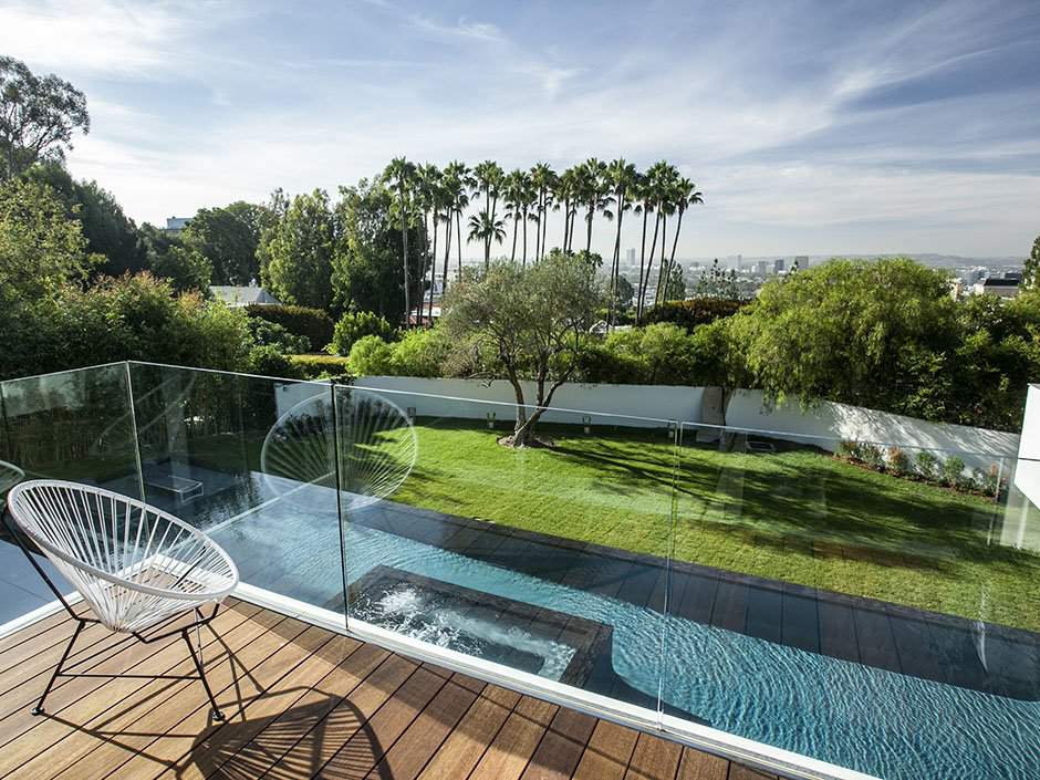 California modern design balcony view