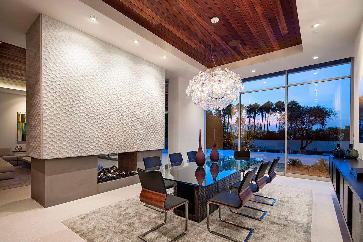 California modern design dining room