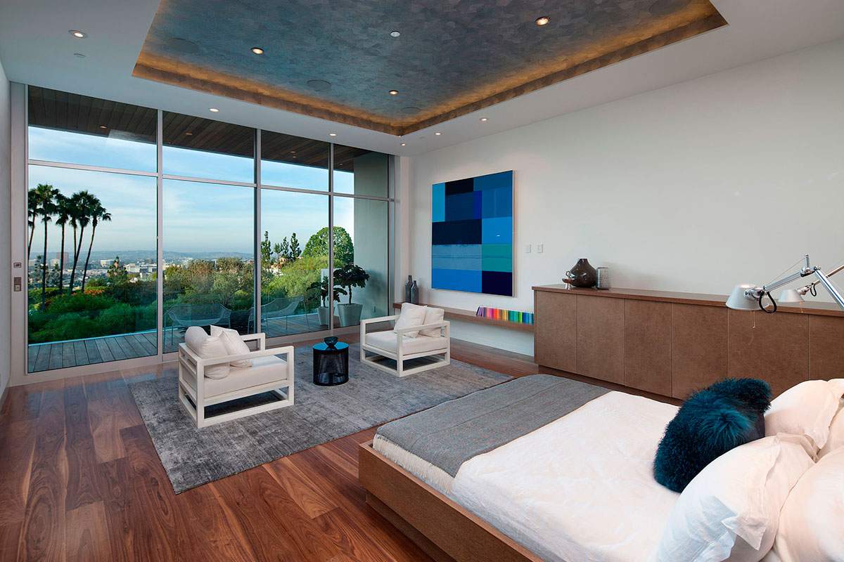 California modern design master bedroom