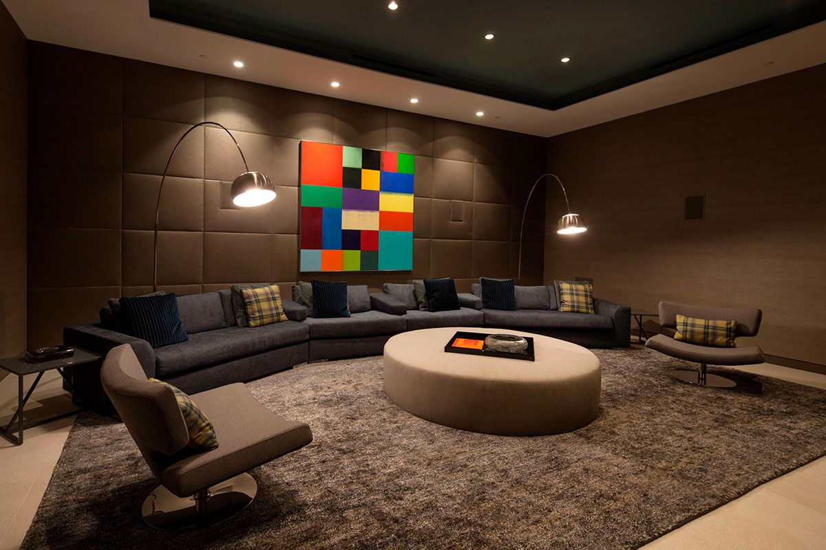 California modern design home theater