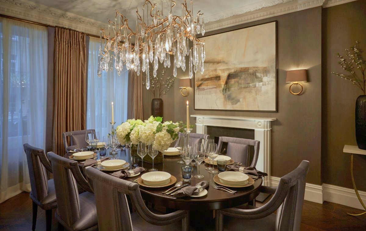 london Georgian townhouse formal dining b