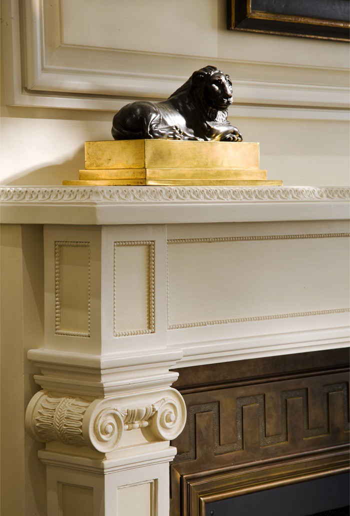 fifth avenue classical design fireplace detail