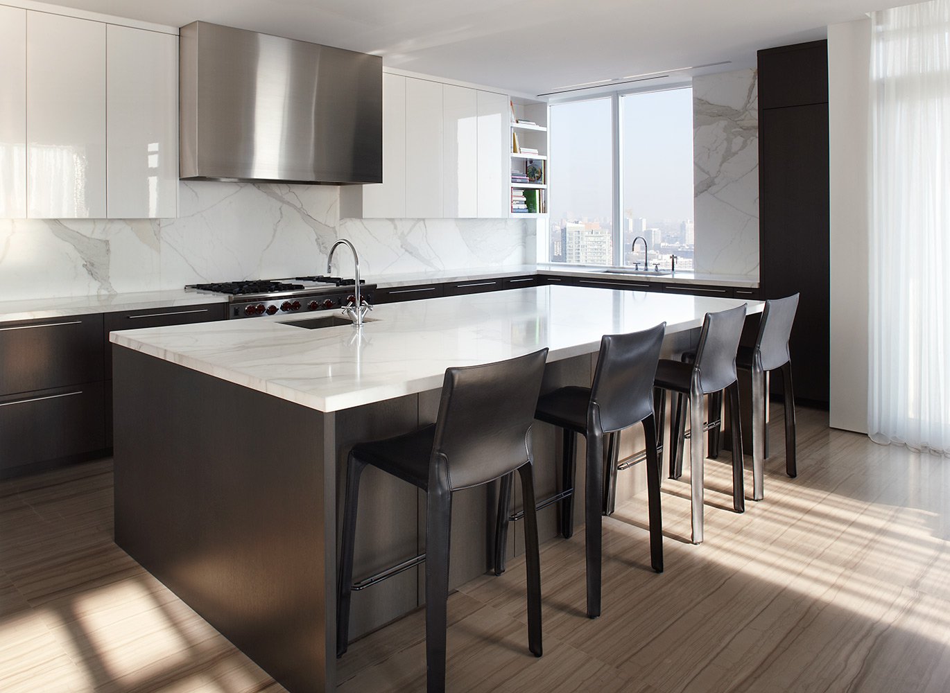 Contemporary penthouse design kitchen