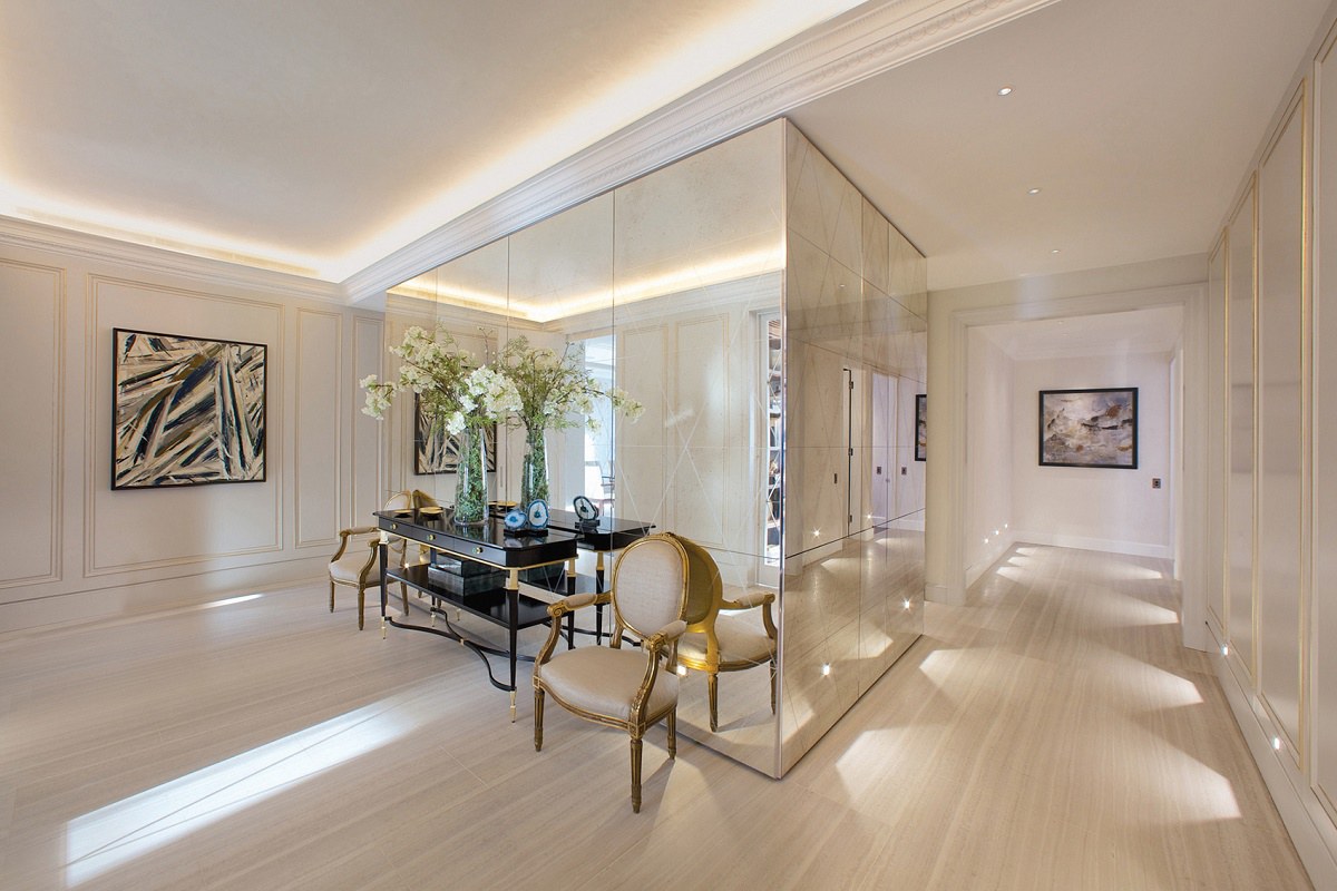 Mayfair luxury interior design entrance hall