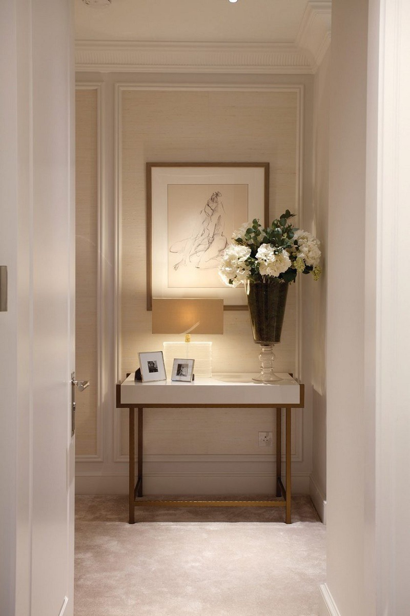 Mayfair luxury interior design master bedroom detail