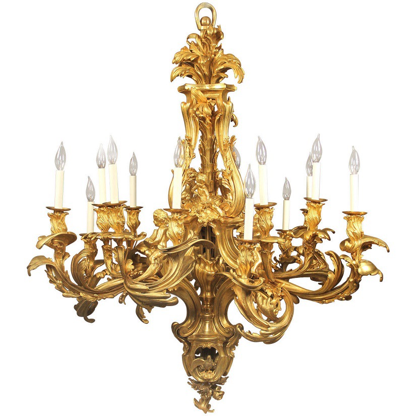 chandeliers gilt bronze 15
