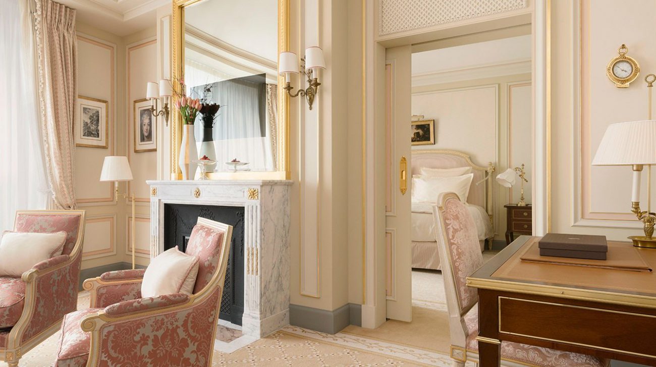 paris ritz French design executive suite living room