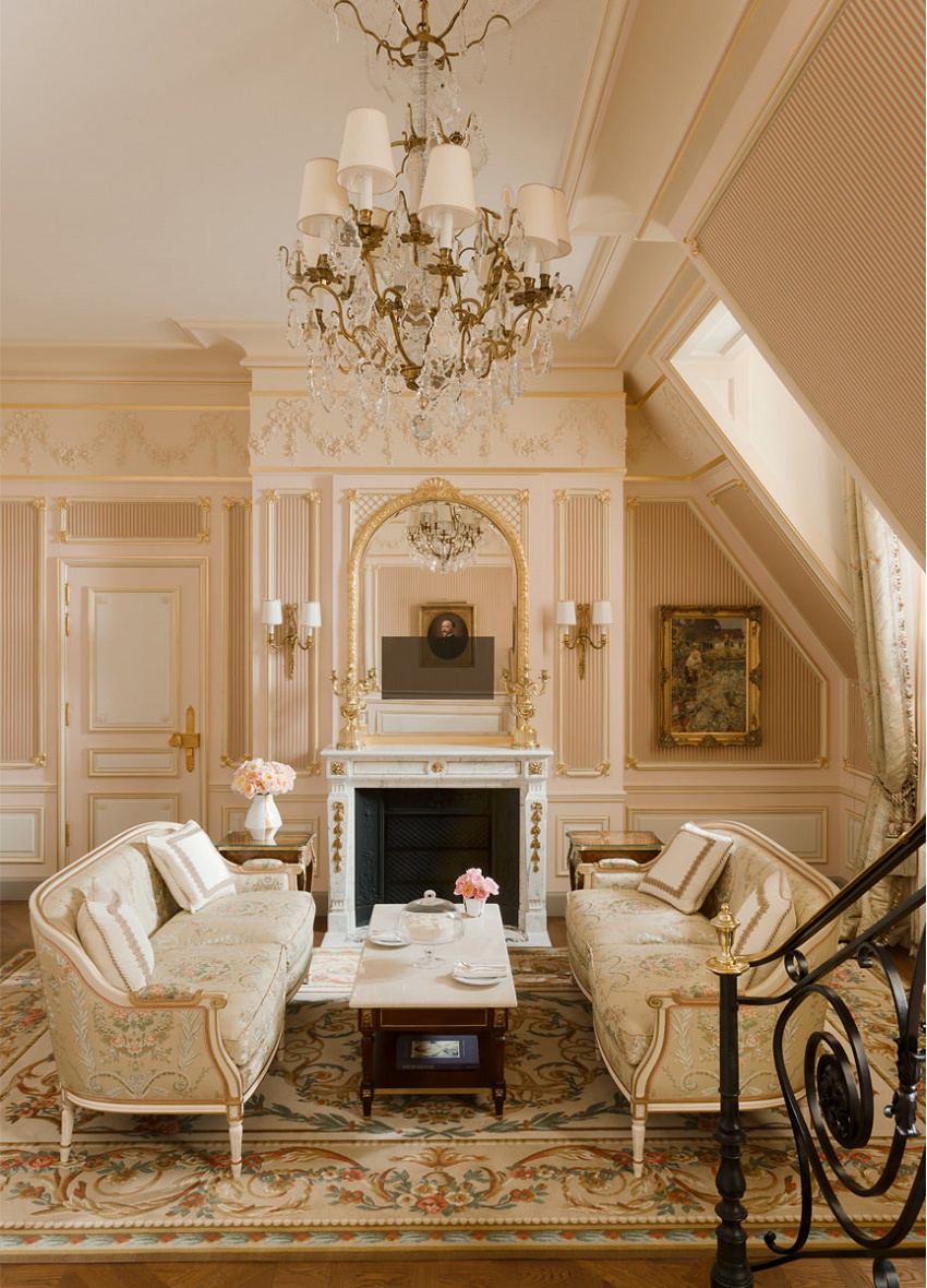paris ritz French design suites cesar ritz living room