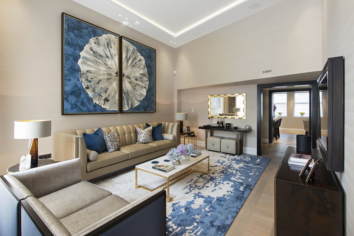 park crescent luxury homes living room E