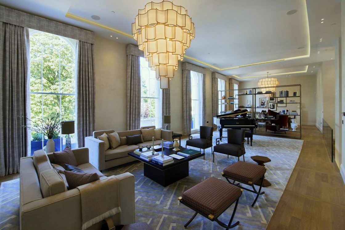 park crescent luxury homes triple reception room