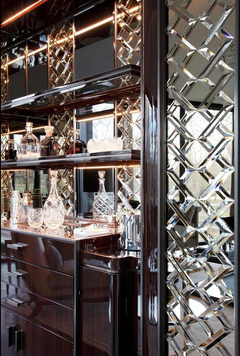 casa forma one hyde park bespoke design bar detail