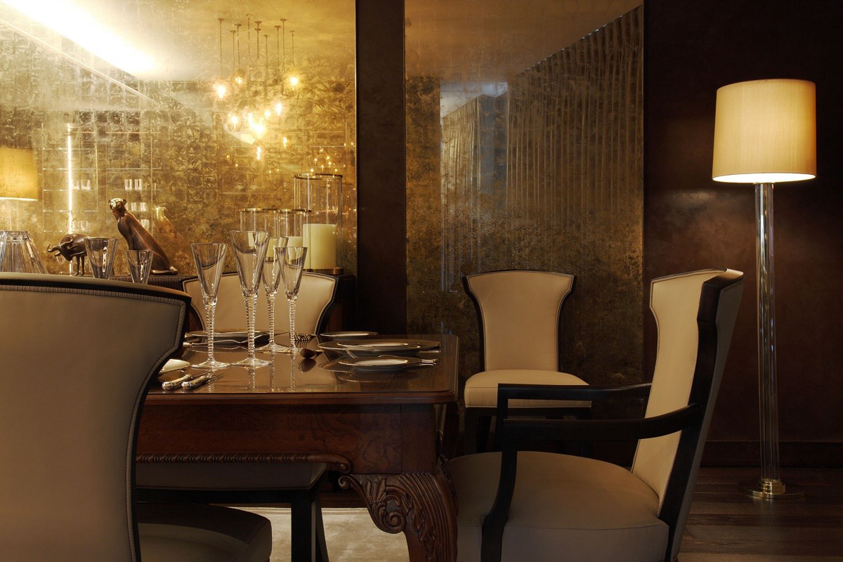 casa forma one hyde park dining bespoke design close up view