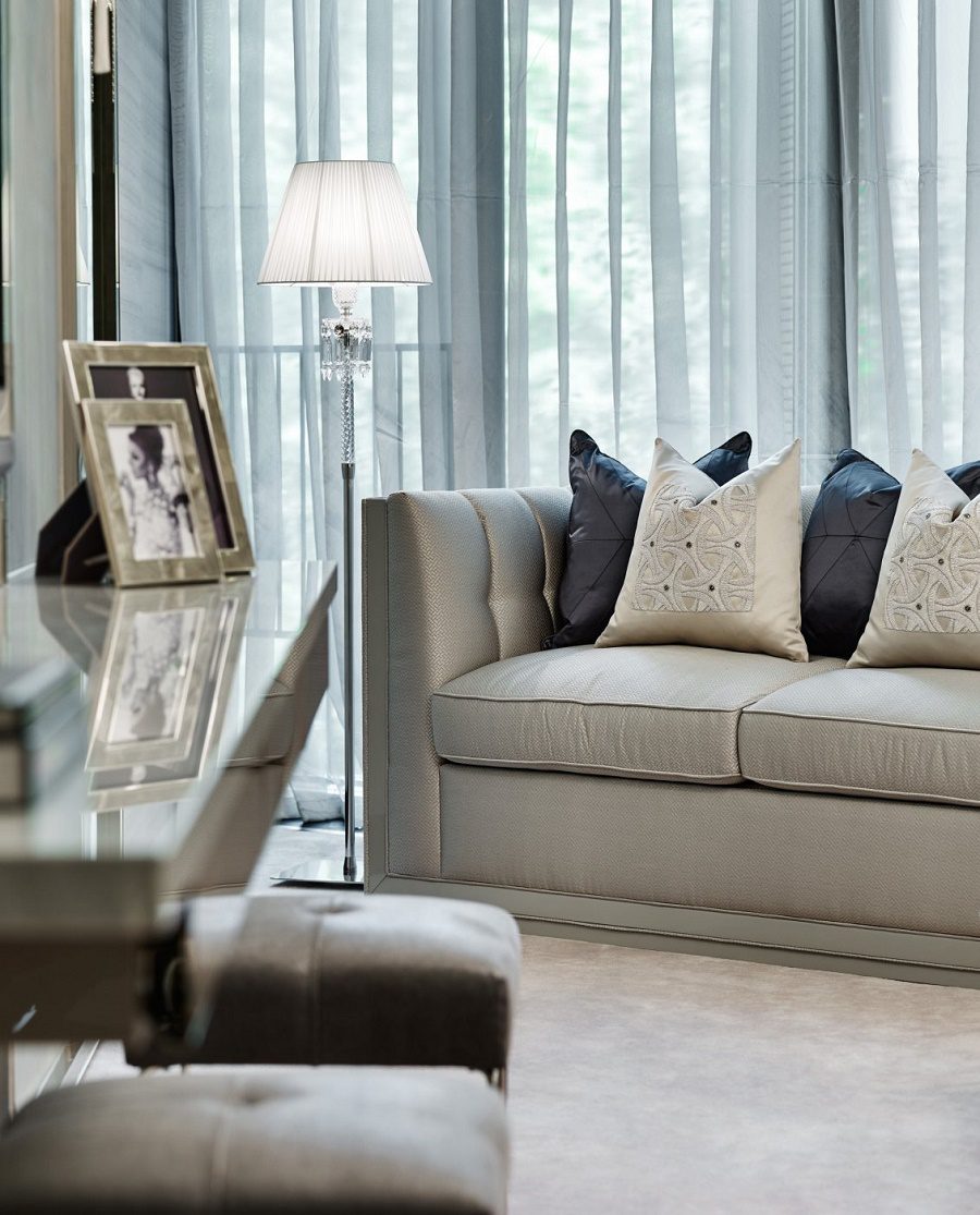 elicyon one hyde park luxury design bedroom 2 sofa