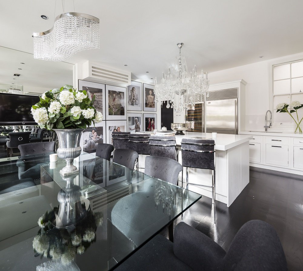 Alexander McQueen penthouse dining kitchen