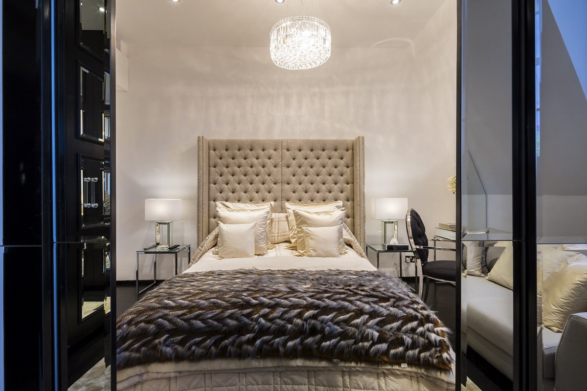 Alexander McQueen penthouse guest bedroom