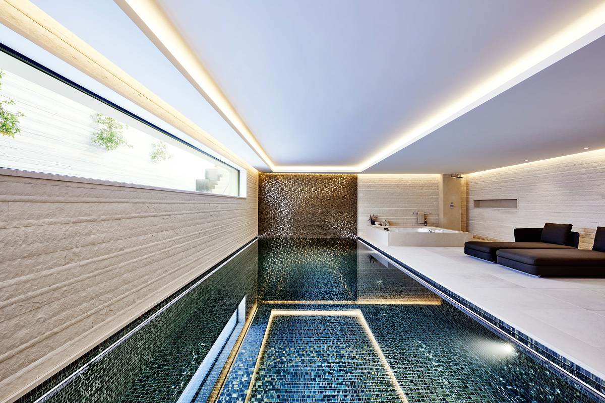eric kuster contemporary lakeside villa indoor pool