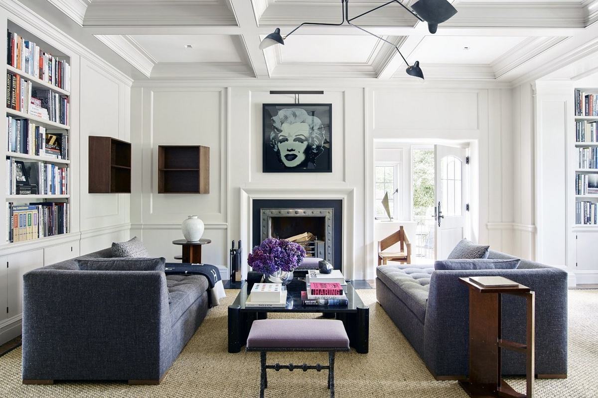 modern luxury Mark Cunningham family room