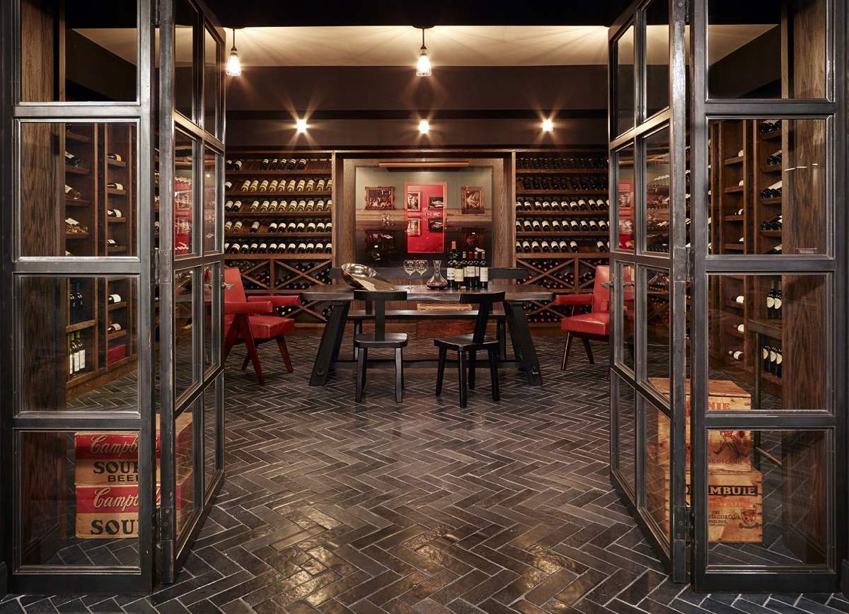 modern luxury mark Cunningham wine cellar