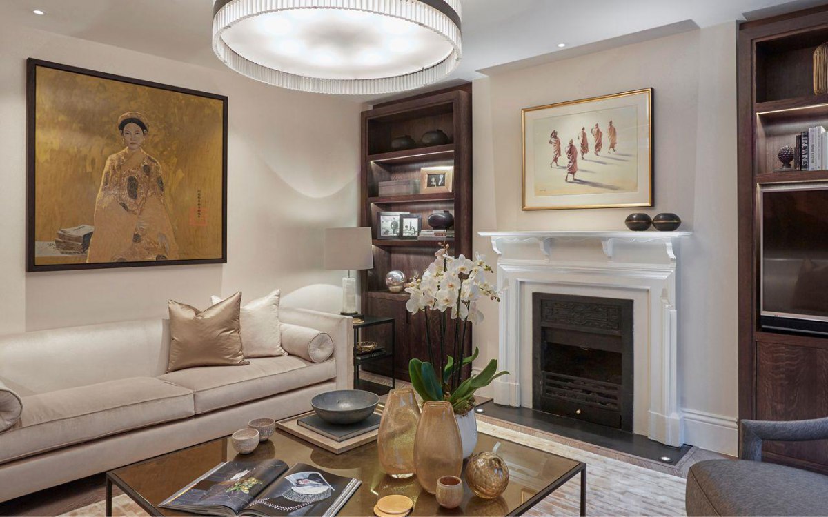 Laura Hammett classic contemporary Marylebone living room