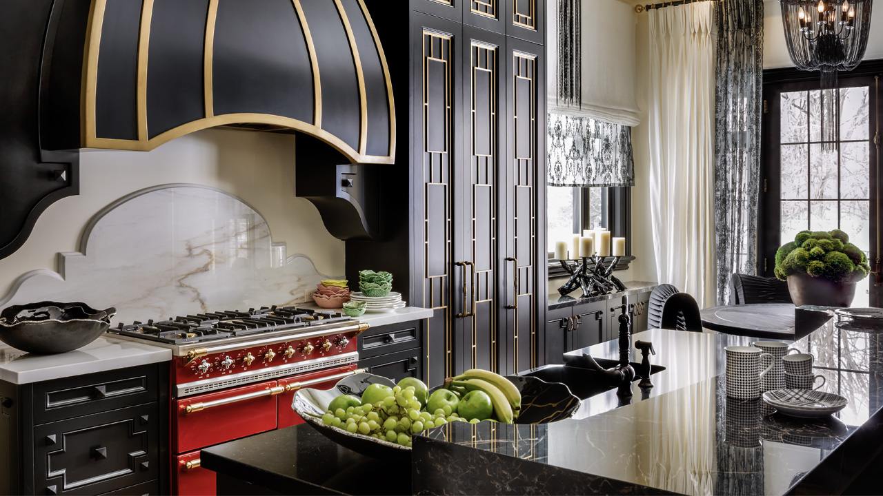 Lori Morris eclectic luxury design castle kitchen