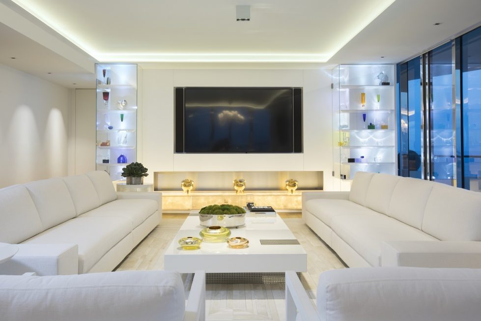 Regalia contemporary residence living room detail