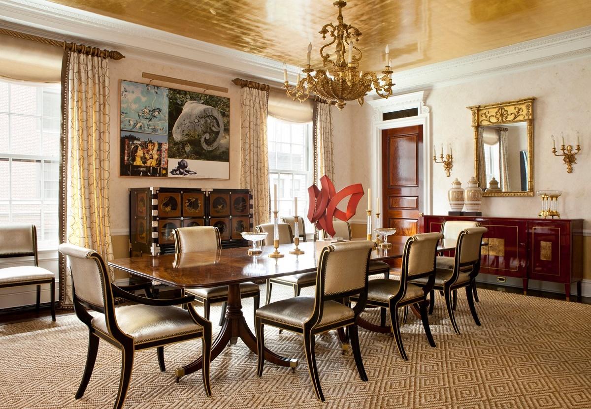 transitional design dining room by Cullman & Kravis