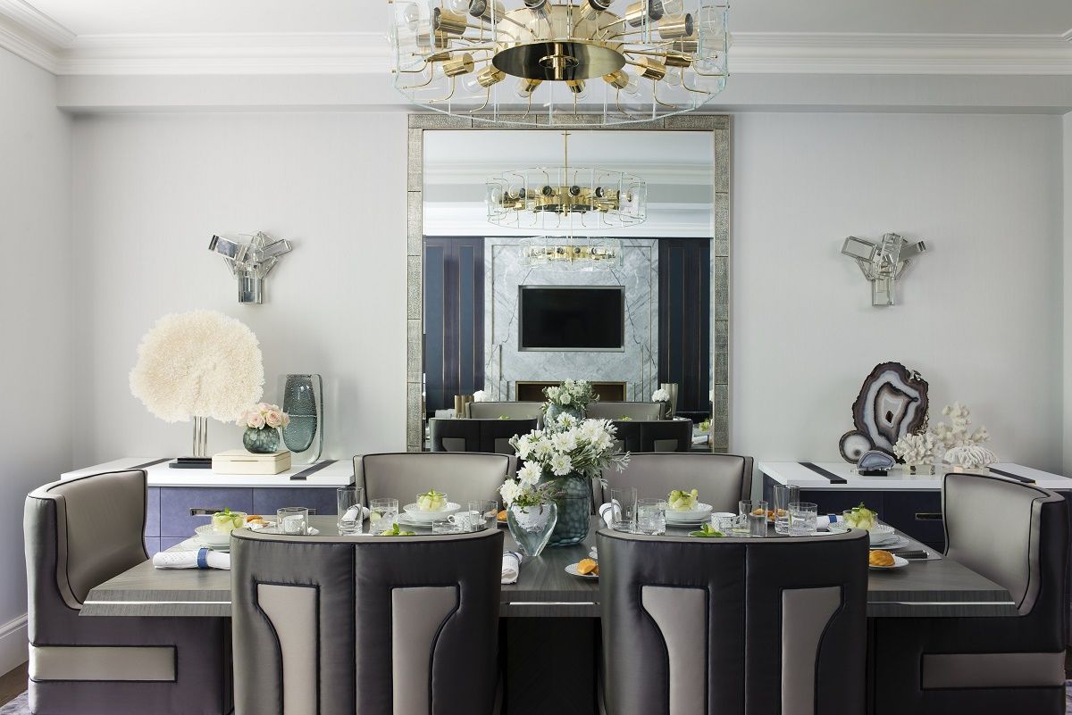 Tailored interiors by Katharine Pooley dining room