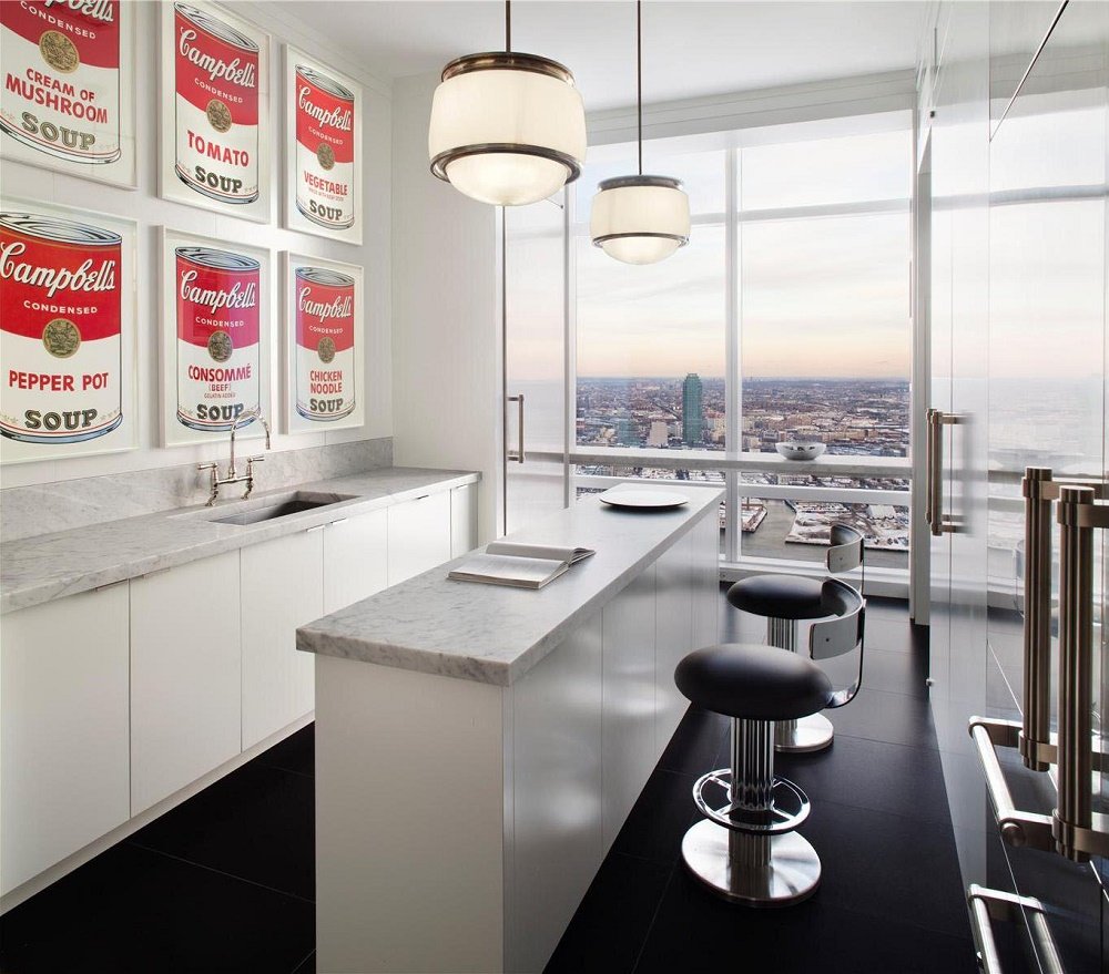 United Nations Contemporary luxury apartment kitchen